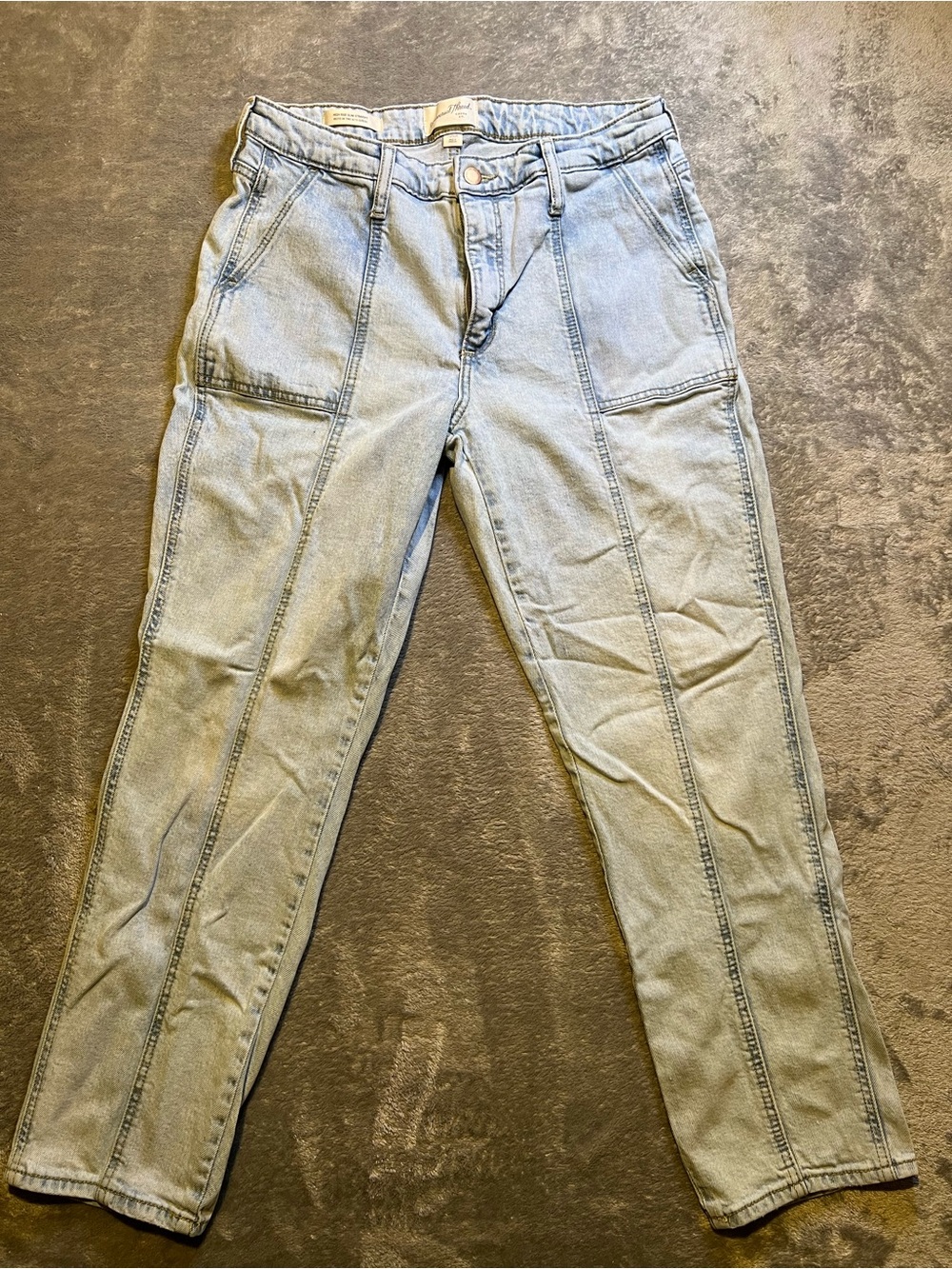 Universal Thread Light Blue Denim Jeans with Gold Stitching